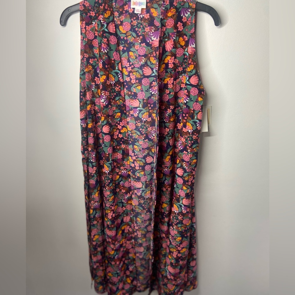 LuLaRoe Multicolor Floral Vest